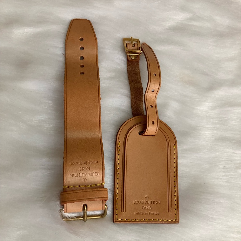 Authentic Louis Vuitton EUC Luggage Tag
